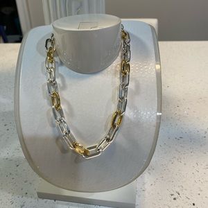 Ralph Lauren gold and silver link necklace